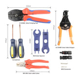 KIT DE 10 HERRAMIENTA DE CRIMPADO IWISS LY-2546B PARA CONECTOR MC4