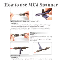 KIT DE 10 HERRAMIENTA DE CRIMPADO IWISS LY-2546B PARA CONECTOR MC4