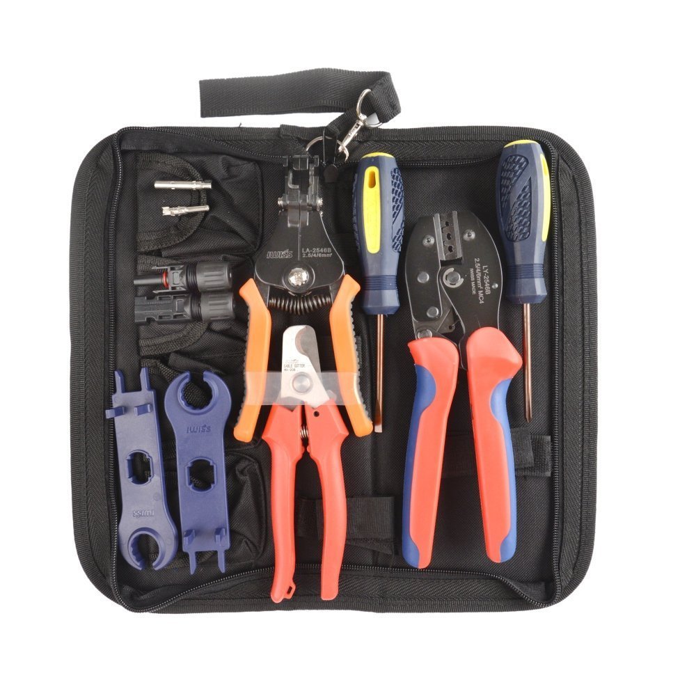 10 Packages IWISS LY-2546B CRIMPING TOOL KIT FOR MC4